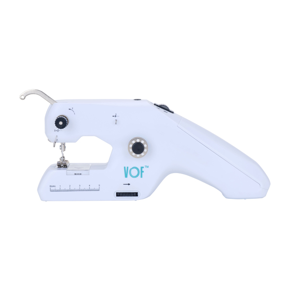 6PC white hand-held sewing machine, small sewing machine, portable